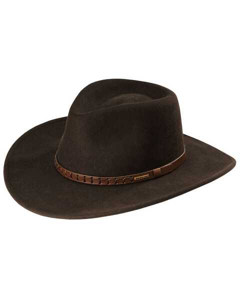 Image #1 - Stetson Sturgis Crushable Wool Hat, Chocolate, hi-res