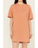 Image #3 - Rock & Roll Denim Women's Rhinestone Short Sleeve T-Shirt Mini Dress, Orange, hi-res