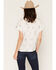 Image #4 - Olive Hill Women's Boot Barn Exclusive Embroidered Western Motif Short Sleeve Button-Down Western Shirt, Ivory, hi-res