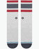 Image #2 - Stance Men's Boyd Crew Socks, Heather Grey, hi-res
