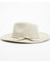 Nikki Beach Women's Cream Mink Britt Ribbon Band Fedora Hat , Cream, hi-res