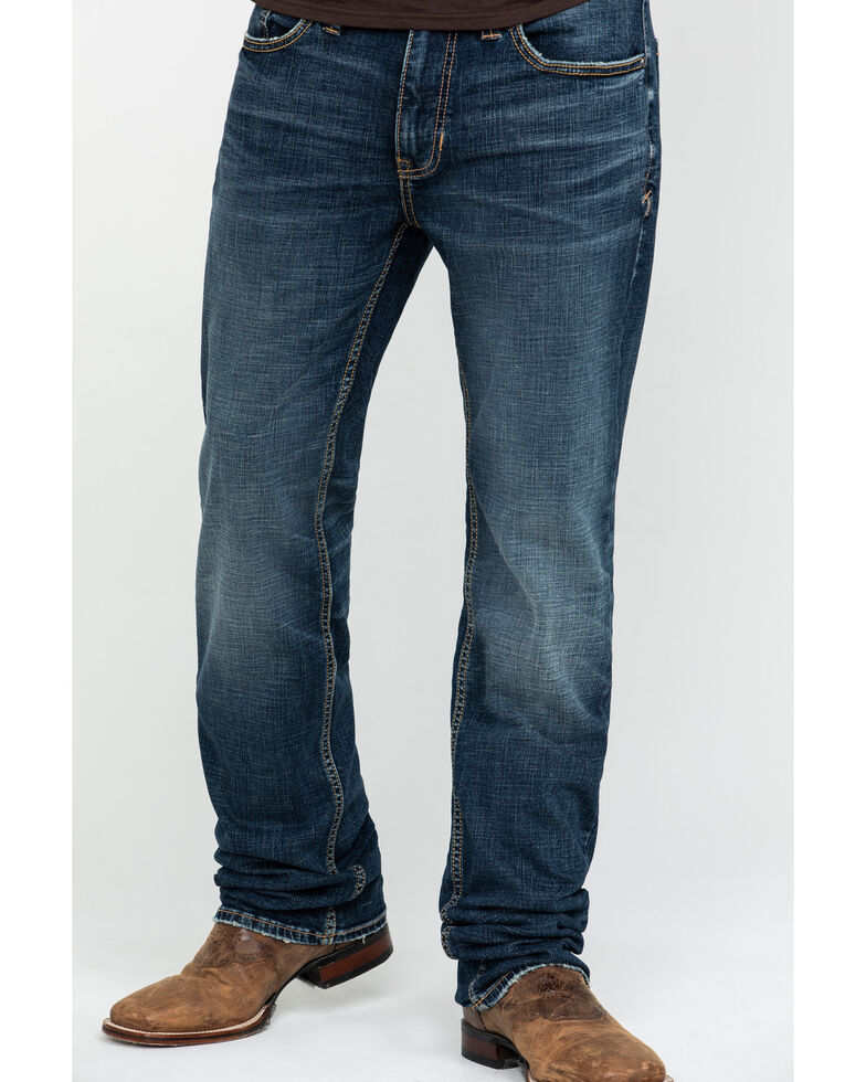 Moonshine Spirit Men S Harley Medium Wash Stretch Slim Straight Jeans Boot Barn