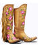 Junk Gypsy By Lane Women's Flora Floral Studded Western Boots - Snip Toe , Mustard, hi-res