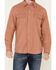Image #3 - Pendleton Men's Rust Beach Shack Solid Long Sleeve Western Shirt , Rust Copper, hi-res