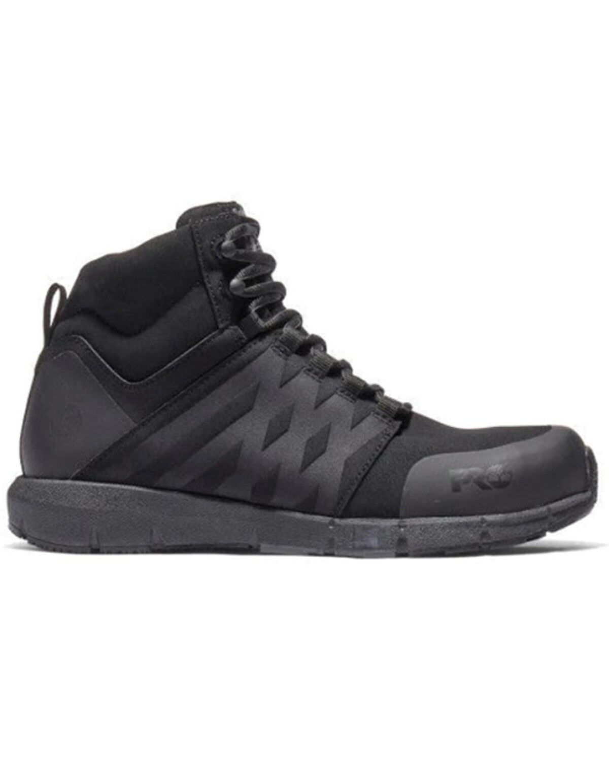 Image #2 - Timberland PRO Men's 6" Radius Mid Work Boots - Composite Toe, Black, hi-res