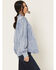 Image #2 - Kimes Ranch Women's Mae Floral Embroidered Long Sleeve Snap Relaxed Fit Western Shirt, Light Blue, hi-res