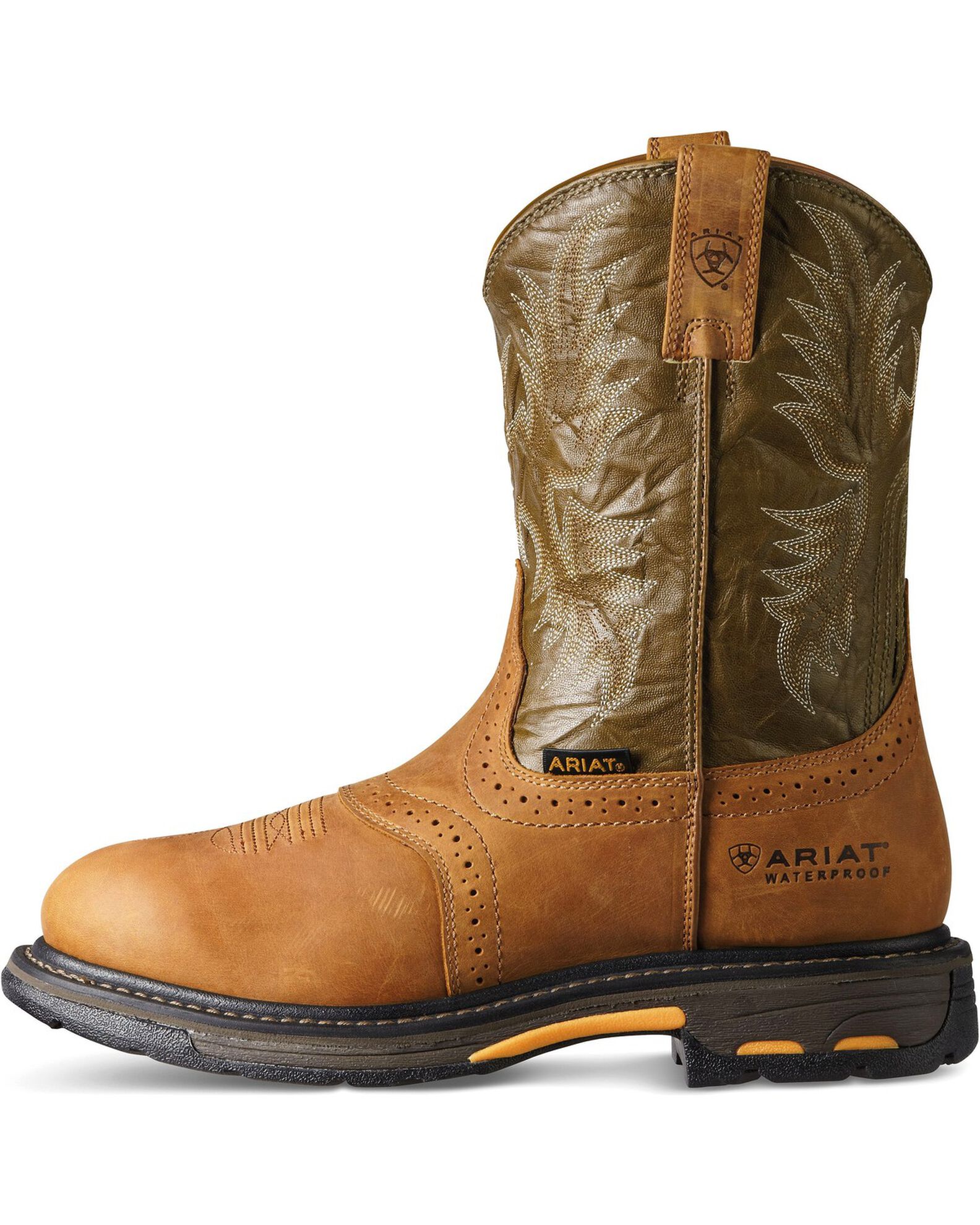 Ariat Men's H20 WorkHog® Work Boots - Composite Toe, Aged Bark