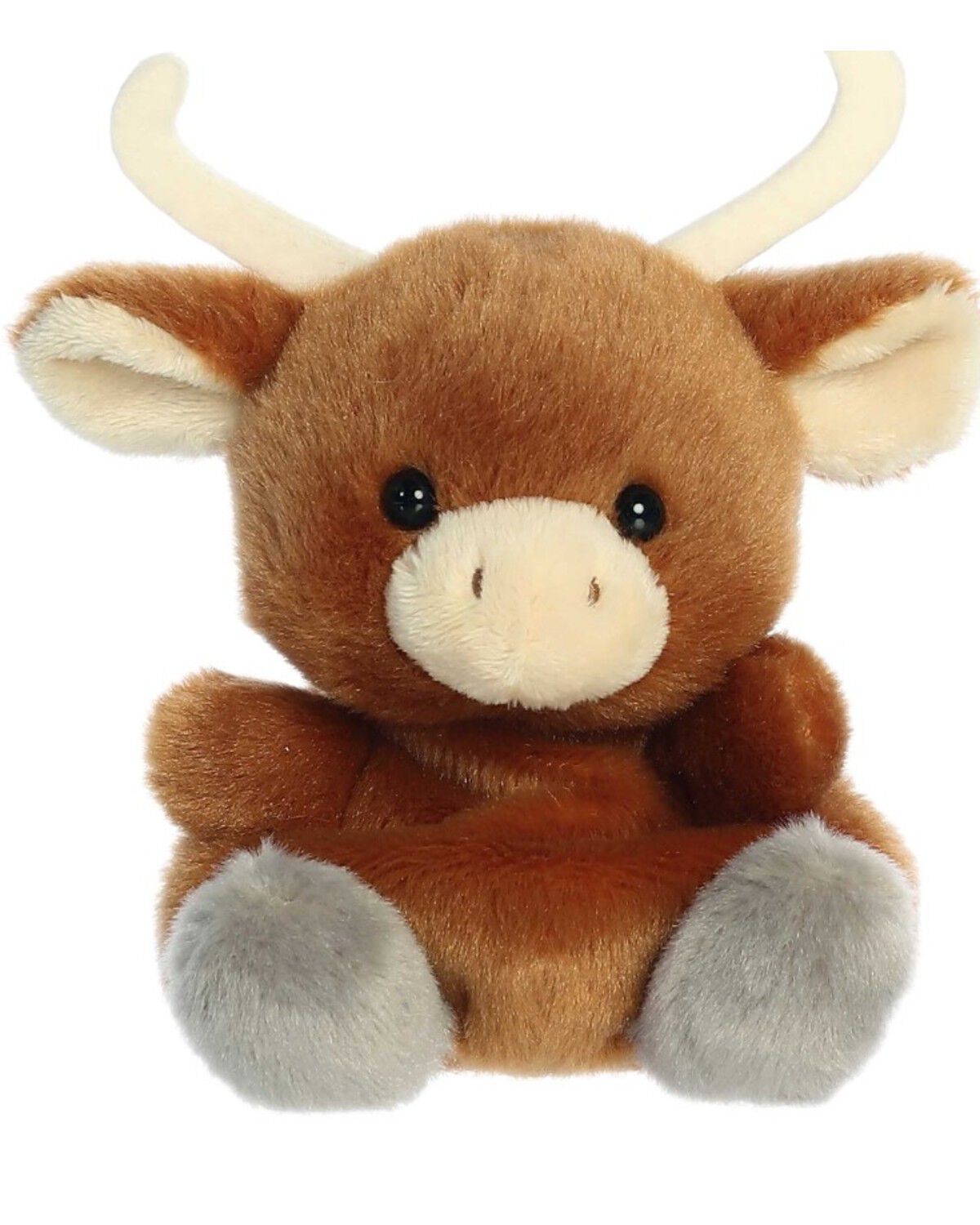 Image #1 - Aurora 5" Landon Longhorn™ Palm Pals™ Plush Toy, Brown, hi-res