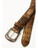 Image #2 - Cody James Men's Exotic Python Belly Belt, Brown, hi-res
