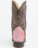 Image #5 - Roper Little Girls' Glitter Southwest Western Boots - Square Toe, Pink, hi-res