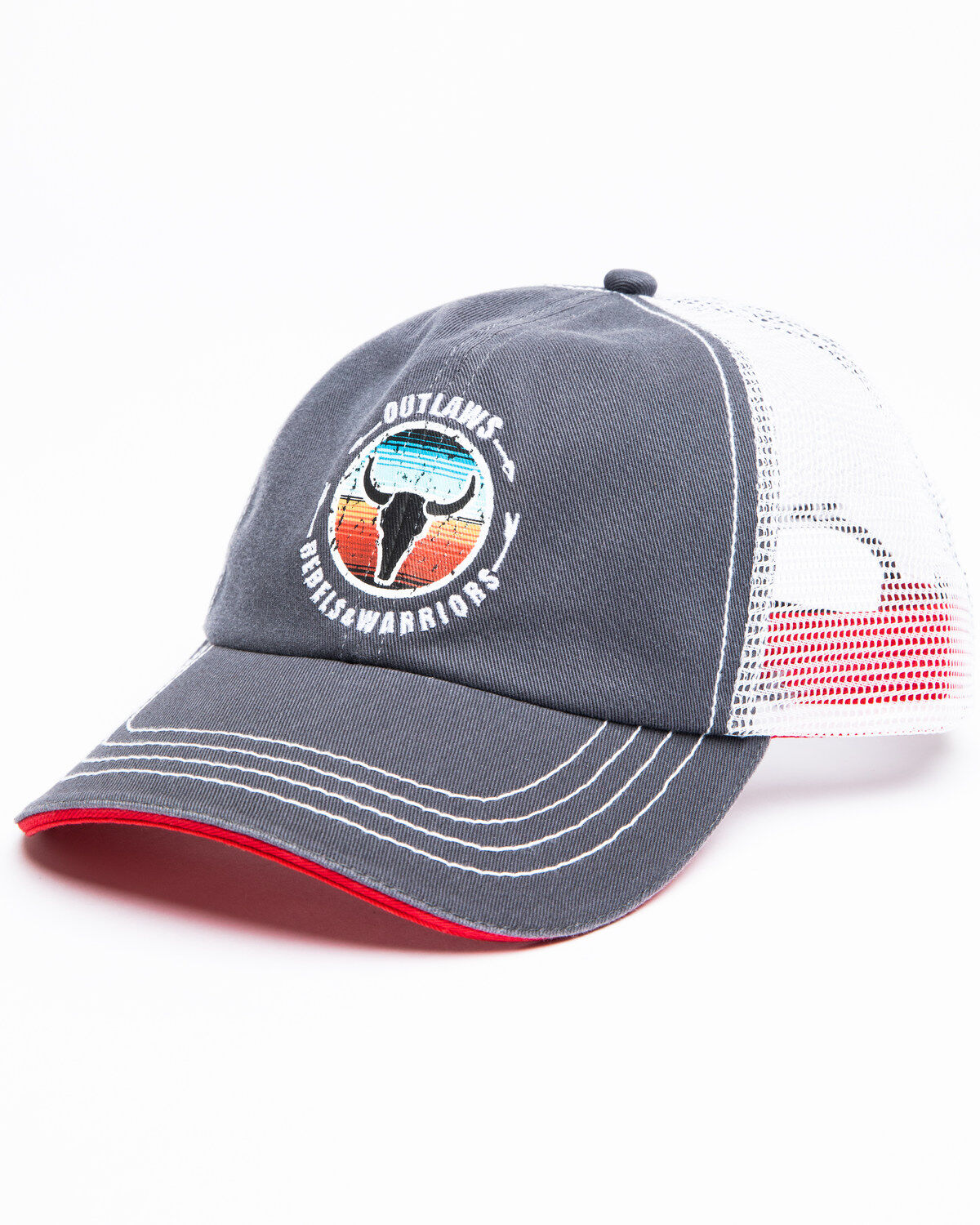 Image #1 - Idyllwind Women's Outlaws And Rebels Ball Cap , Grey, hi-res