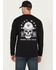 Image #1 - Ariat Men's Rebar Cotton Strong Hardhead Long Sleeve T-Shirt, Black, hi-res