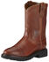 Image #1 - Ariat Sierra Cowboy Work Boots - Round Toe, Bronze, hi-res