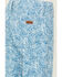 Image #4 - Panhandle Girls' Tooled Button Flare Stretch Denim Jeans, Blue, hi-res