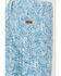 Image #4 - Panhandle Girls' Tooled Button Flare Stretch Denim Jeans , Blue, hi-res