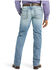 Image #2 - Ariat Men's M2 Stirling Light Wash Relaxed Fit Stretch Bootcut Denim Jeans, Blue, hi-res
