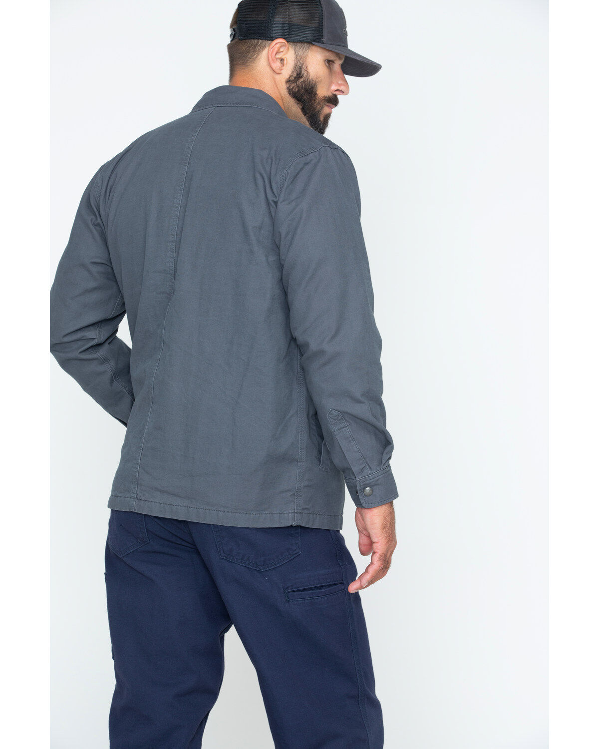 Image #3 - Carhartt Men's Rugged Flex Rigby Long Sleeve Snap Work Shirt Jacket , , hi-res