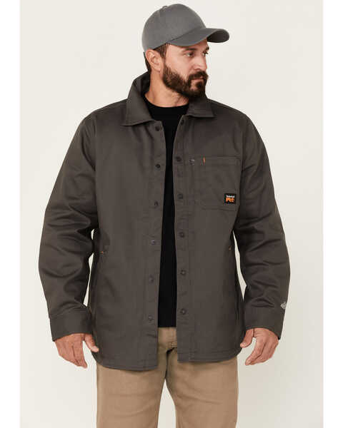 Timberland PRO Men's 8 Series Lined Work Shirt Jacket , Grey, hi-res