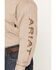 Image #3 - Ariat Men's FR Ty Logo Geo Print Long Sleeve Button-Down Work Shirt, Brown, hi-res