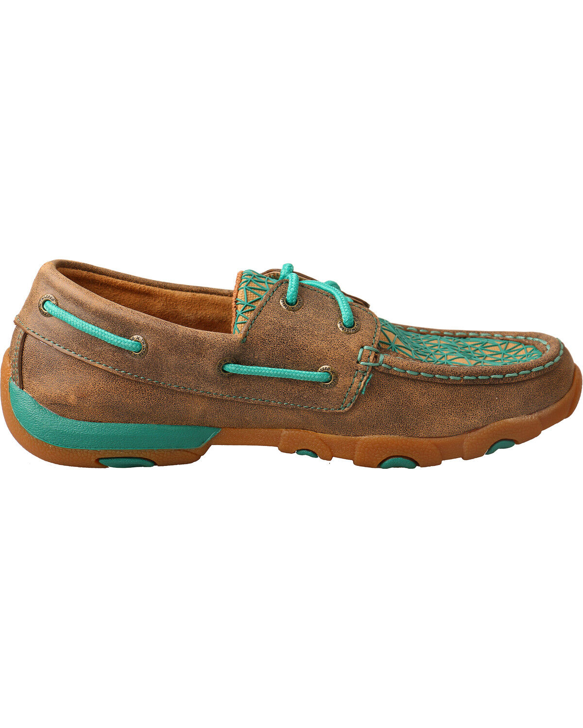 twisted x women's turquoise driving mocs