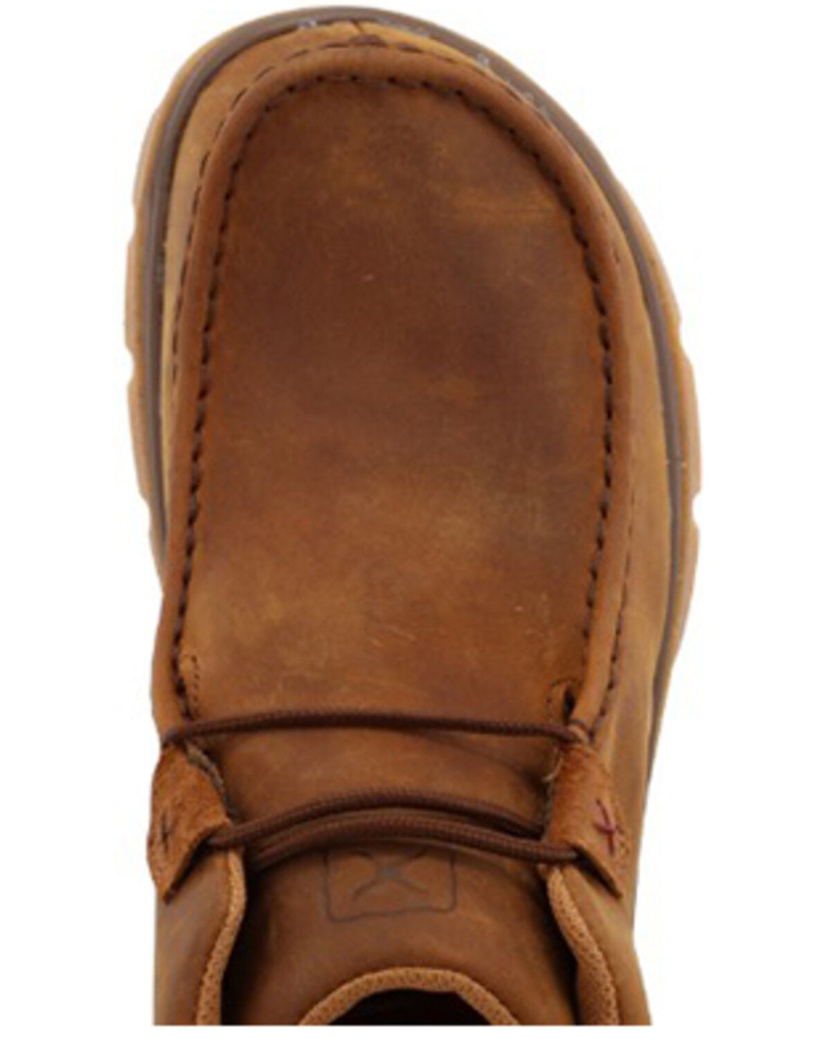 Image #6 - Twisted X Men's Chukka Oblique Toe Shoes - Moc Toe, Brown, hi-res