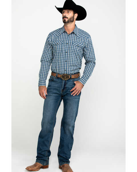 Image #6 - Cody James Men's Harvest Check Plaid Long Sleeve Western Shirt , , hi-res