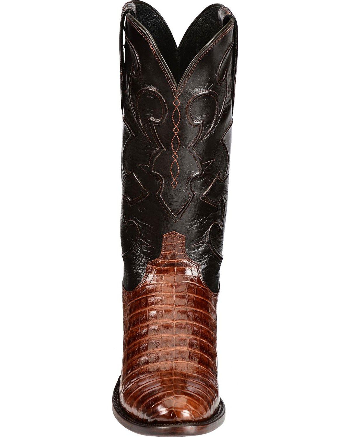 Image #4 - Lucchese Handmade 1883 Caiman Belly Cowboy Boots - Medium Toe, , hi-res