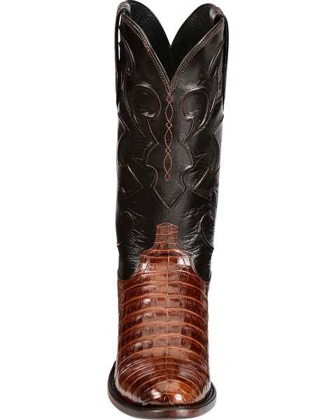 Image #4 - Lucchese Handmade 1883 Caiman Belly Cowboy Boots - Medium Toe, , hi-res
