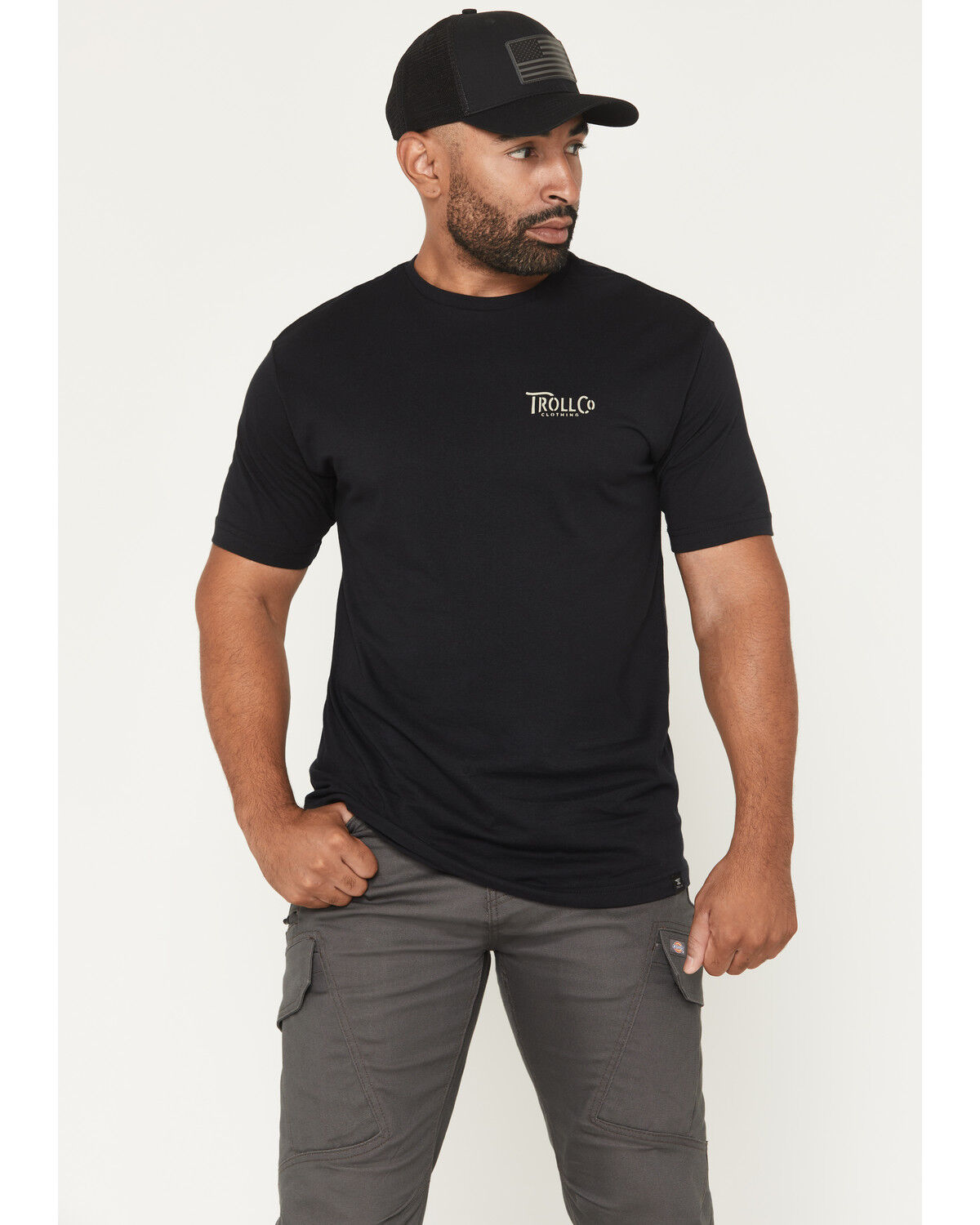 Image #2 - Troll Co Men's Headstrong Short Sleeve Graphic T-Shirt, Black, hi-res