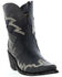 Liberty Black Women's Side Bug & Wrinkle Mosel Short Western Boots - Pointed Toe, Black, hi-res