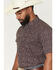 Image #2 - RANK 45&reg; Men's Arena Confetti Geo Print Short Sleeve Snap Stretch Western Shirt, Multi, hi-res
