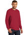 Image #3 - Port & Company Men's Red Essential Pocket Long Sleeve Work T-Shirt, , hi-res