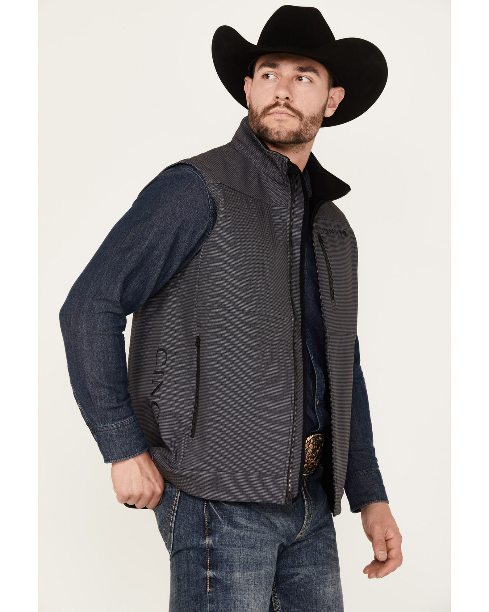Cinch men's bonded sales softshell vest