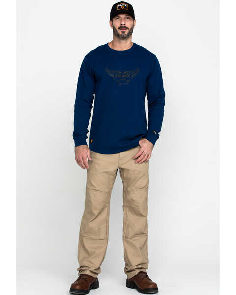 Image #6 -  Hawx Men's Wings Graphic Thermal Long Sleeve Work T-Shirt , , hi-res