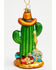 Image #1 - Kurt Adler Noble Gems™ Glass Cowboy Cactus Ornament, Multi, hi-res