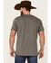 Southern Sierra Men's Charocal Mexican Rodeo Graphic Short Sleeve T-Shirt , Charcoal, hi-res