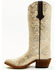 Tanner Mark Women's The Bride Shimmer Western Boots - Square Toe, Beige/khaki, hi-res
