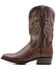 Dan Post Men's 12" Hand Quill French Exotic Western Boots - Medium Toe, Rust Copper, hi-res
