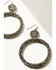 Shyanne Women's Enchanted Forest Pewter Beaded Sparkle Drop Earrings, Pewter, hi-res