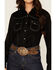 Image #3 - Cowgirl Hardware Women's Faux Suede Long Sleeve Snap Western Shirt, , hi-res