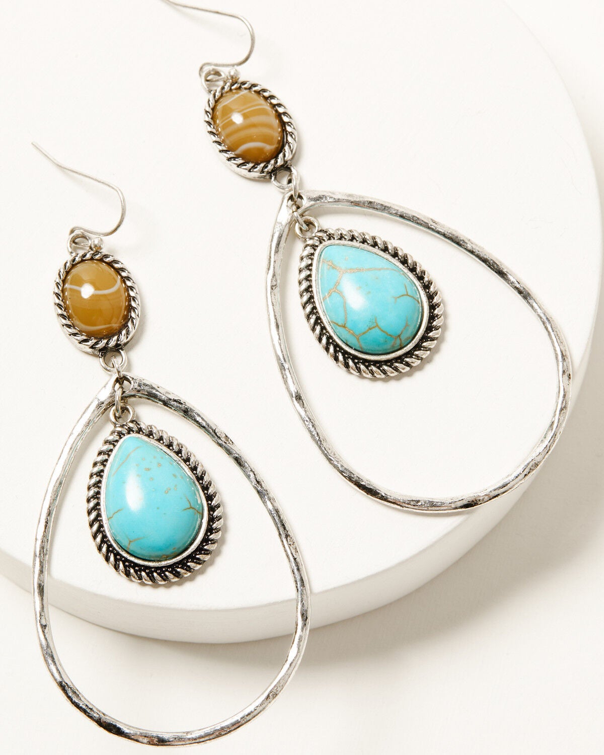 Shyanne Women's Teardrop Statement Earrings, Silver, hi-res