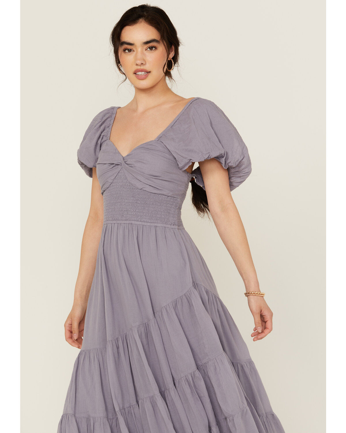 Image #2 - Free People Women's Sundrenched Floral Short Sleeve Maxi Dress, , hi-res