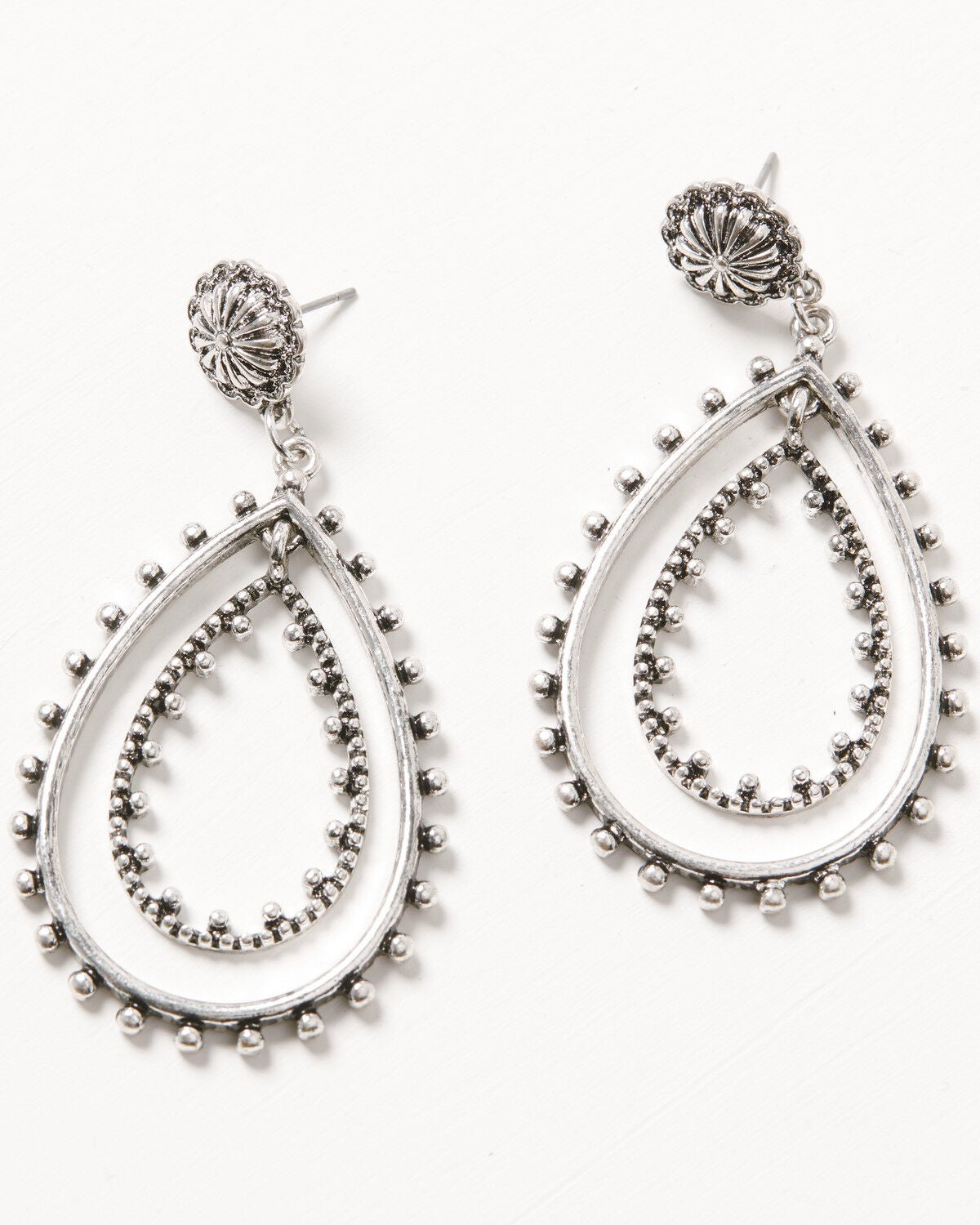 Shyanne Women's Teardrop Statement Earrings, Silver, hi-res