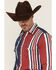 Image #2 - Wrangler Men's Vintage Brushpopper Striped Long Sleeve Snap Western Shirt, Blue, hi-res