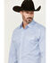 Image #2 - Wrangler 20X Men's Geo Print Long Sleeve Snap Stretch Western Shirt - Tall, Blue, hi-res