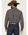 Image #4 - Cinch Men's Geo Print Long Sleeve Button-Down Western Shirt, Navy, hi-res