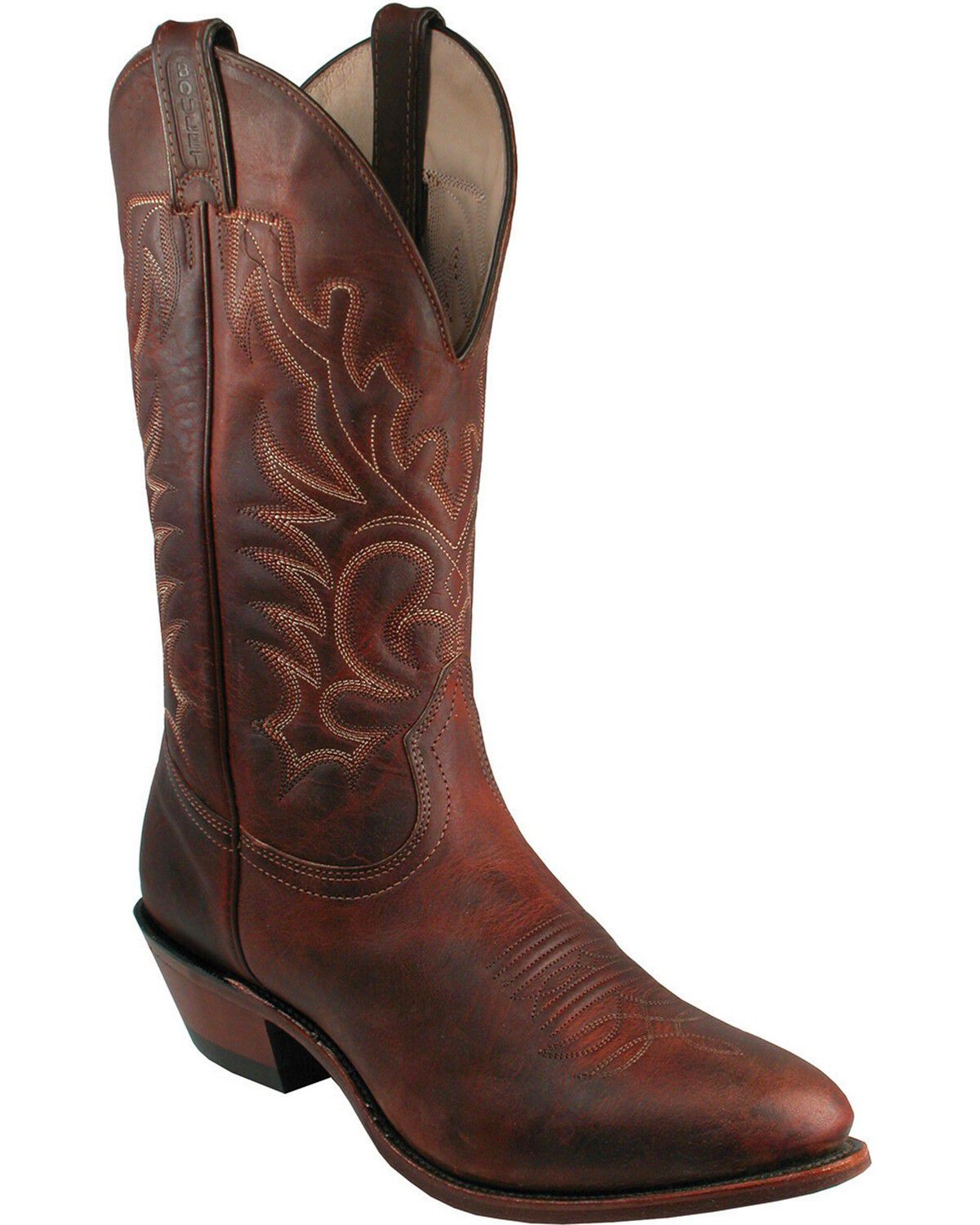 Image #1 - Boulet Men's Western Boots - Medium Toe, Copper, hi-res