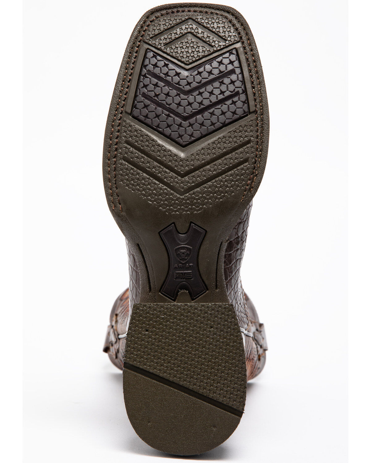 Image #7 - Ariat Men's Double Down Caiman Belly Cowboy Boots - Broad Square Toe, , hi-res