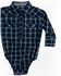 Image #3 - Cody James Infant Boys' Reins Plaid Long Sleeve Onesie, Navy, hi-res