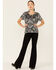 Image #4 - Tasha Polizzi Women's Sequins Starla Short Sleeve Top, Black, hi-res